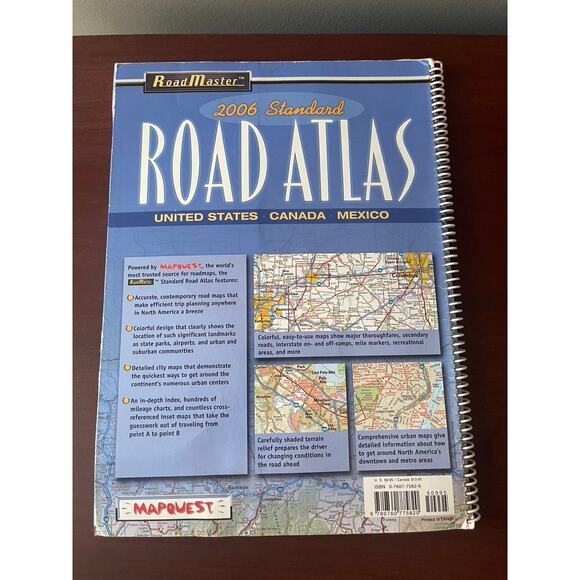 Vintage Road Master 2006 Large Scale Road Atlas - United States, Canada, Mexico - Picture 8 of 13